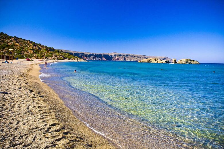 Vai Beach: tropical setting are ideal for families to stay in Creta