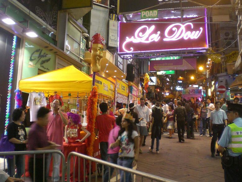 Visit to Lan Kwai Fong in Hong Kong