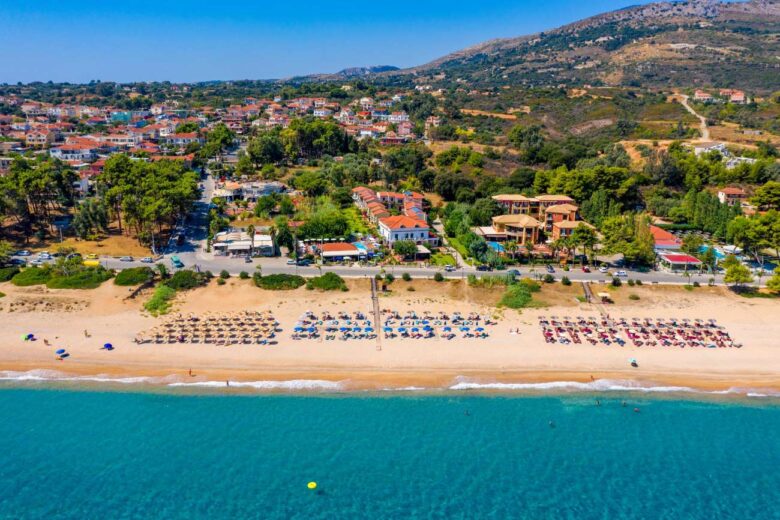 Skala, a busy package holiday resort