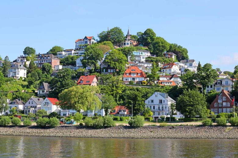 Blankenese、静かなエリアでハンブルクに滞在する場所