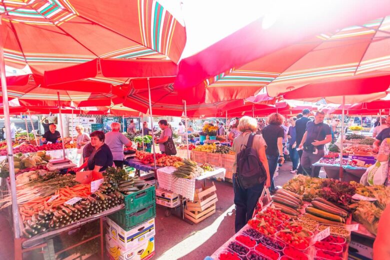 Grab a Snack at Dolac Market