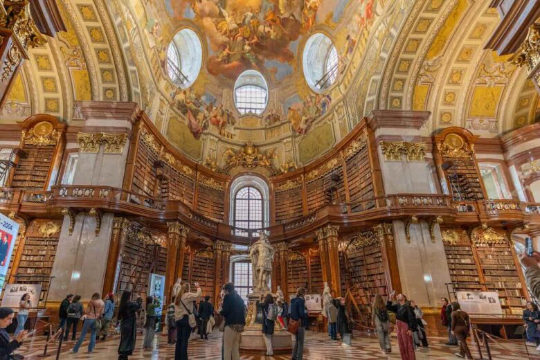 Marvel at the Grand Hall of the National Library